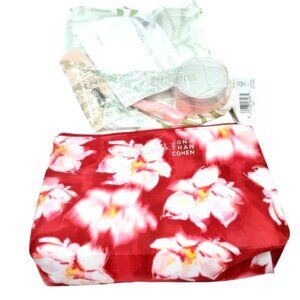 CLINIQUE~Jonathan Cohen LTD Edition Floral Cosmetic Bag w/NEW SKIN CARE ITEMS